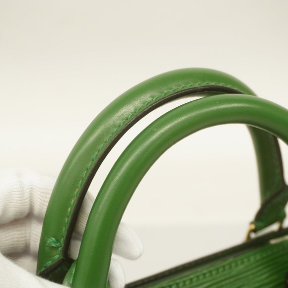Auth Louis Vuitton Epi Sac Triangle Sac Triangle M52094 Handbag Borneo Green - Picture 12 of 13